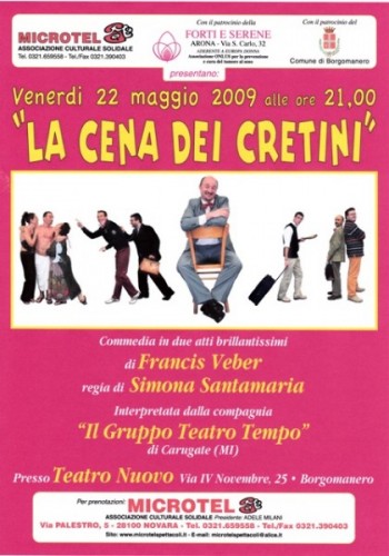 LOCANDINA LA CENA DEI CRETINI BORGOMANERO